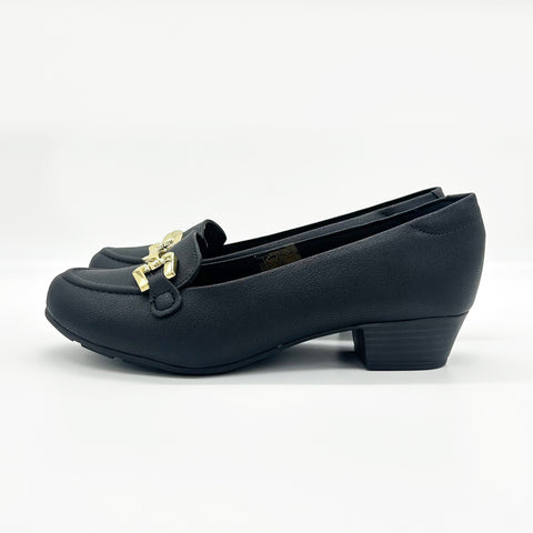 Mocassim Modare 7032-542 Salto Baixo Preto