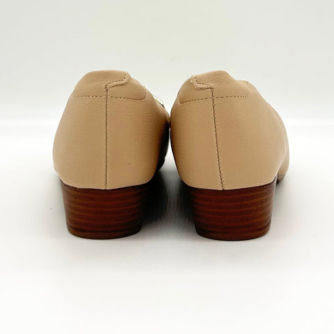 Mocassim Modare 7032-542 Salto Baixo Bege