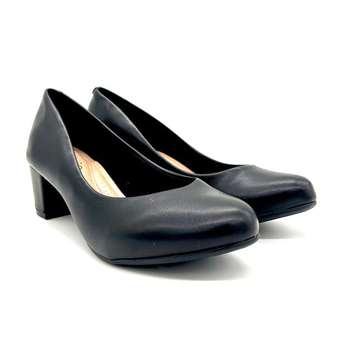 Scarpin Beira Rio 4777-409 Salto Baixo Napa Preto