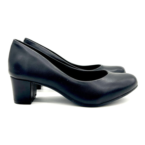 Scarpin Beira Rio 4777-409 Salto Baixo Napa Preto
