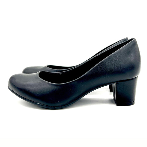 Scarpin Beira Rio 4777-409 Salto Baixo Napa Preto