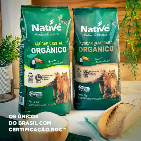 Açúcar Cristal Orgânico 1Kg Native