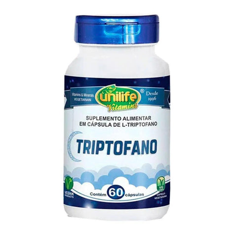 Aminoácido L-Triptofano Unilife 60 caps - MEUBRASILONLINE