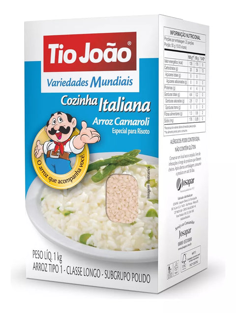 Tio João Arroz Carnaroli 1Kg Especial para Risoto