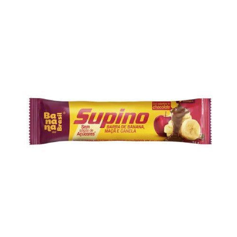 Banana Brasil Supino Zero - Banana Maça e Canela - Caixa com 3un de 24g - MEUBRASILONLINE