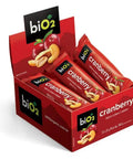 Barra de Castanhas e Frutas Cranberry biO2 Nuts (Cx 12un de 25g) - MEUBRASILONLINE