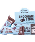 Barra de Proteína Chocolate Belga Eat Clean (Cx c/ 12un de 45g) - MEUBRASILONLINE