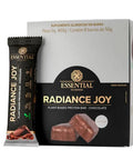 Barrinha Chocolate Radiance Joy Essential Nutrition 400g (8un) - MEUBRASILONLINE