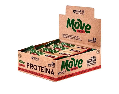 Barrinha Vegana Move Cacau Hart's Natural (Cx c/ 12 un de 40g) - MEUBRASILONLINE