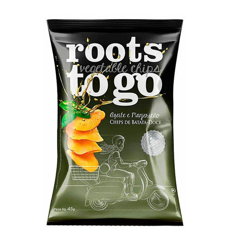 Batata Doce Rosada Azeite De Oliva e Manjericão Roots To Go 45g - MEUBRASILONLINE