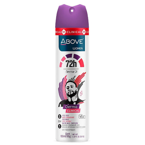 Desodorante Derma Clinical Para Mulheres Neymar Jr Above 3.17oz - MEUBRASILONLINE