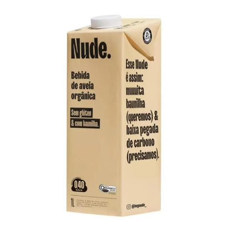 Bebida de Aveia Orgânica com Baunilha  Nude 1L - MEUBRASILONLINE