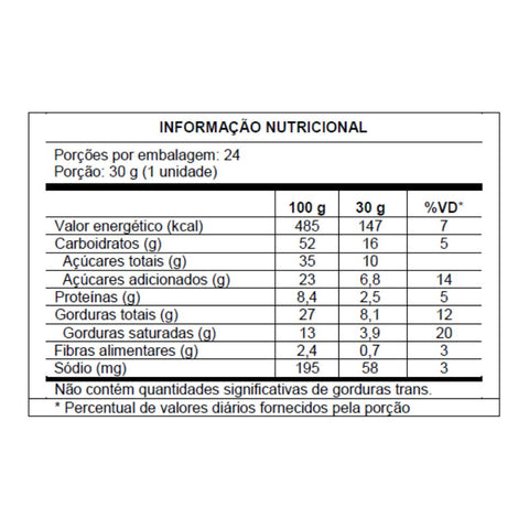 Bel Caramelo Com Amendoim 720g (24un x 30g)