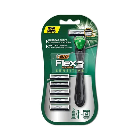 BIC APAR HYBRID SENSITIVE C/5 CARTUCHOS - MEUBRASILONLINE
