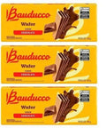Biscoito Wafer Recheio Chocolate Bauducco 3 x 140g - MEUBRASILONLINE