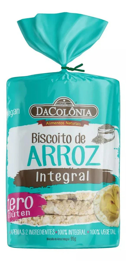 Biscoito de Arroz Integral  95g DaColônia