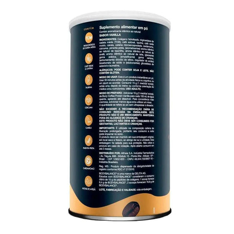 Body Coffee Protein Sabor Vanilla com Notas de Avelã 375g - MEUBRASILONLINE
