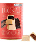 Bombom Branco Creme de Avelã Luckau Lata 198g - MEUBRASILONLINE