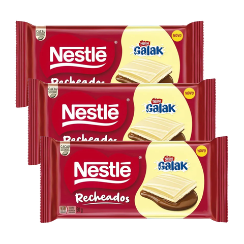 Chocolate Galak Nestlé Recheados 3x90g