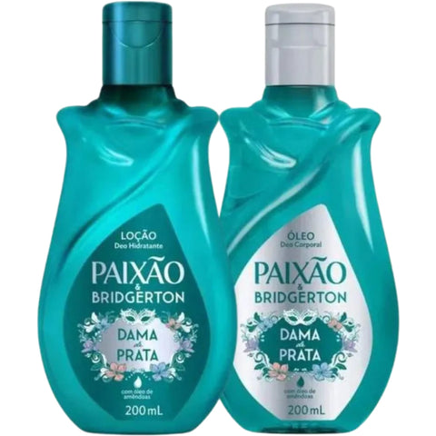 Paixão Kit Bridgerton Dama De Prata - Loção Hidratante E Óleo 100ml