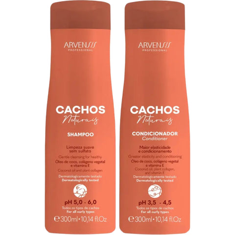 Arvensis Kit Shampoo E Condicionador Cachos Naturais 300ml