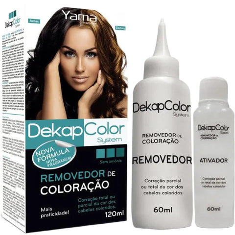 Kit Dekapcolor System Removedor de Coloração Yamá 120ml