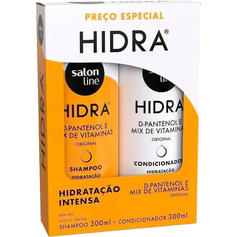 Salon Line Kit Shampoo Condicionador Hidratação intensa D. Pantenol e mix de Vitaminas