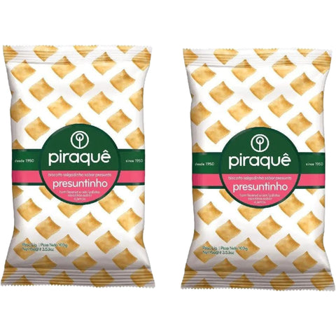 Piraquê Biscoito Salgadinho Presuntinho 2x100g
