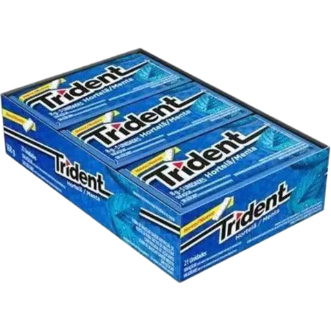 Trident Chiclete sabor hortelã caixa 168g