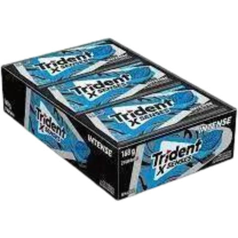 Trident Chiclete Xsenses sabor intense sem açucar caixa 168g