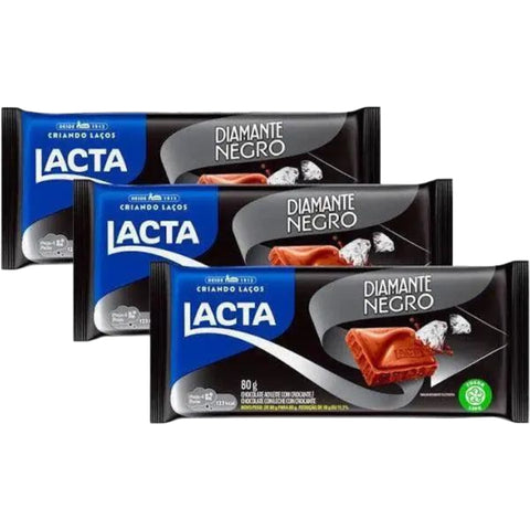 Chocolate Diamante Negro Lacta 3x80g
