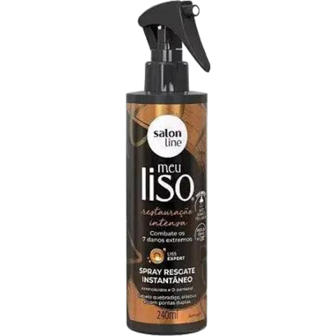 Salon Line Spray Resgate Instantâneo Meu Liso Restauração Intensa 240ml Protetor térmico