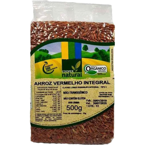 Coopernatural Arroz Vermelho Integral Orgânico 500g