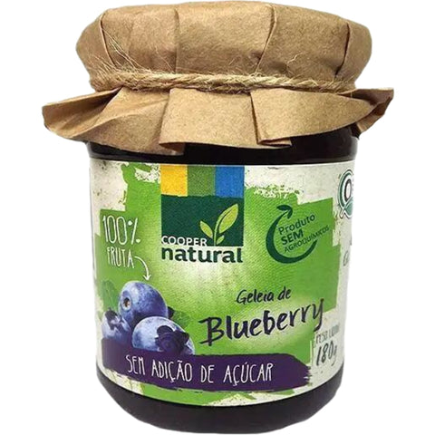 Coopernatural Geleia Orgânica de Blueberry Sem Açúcar 180g