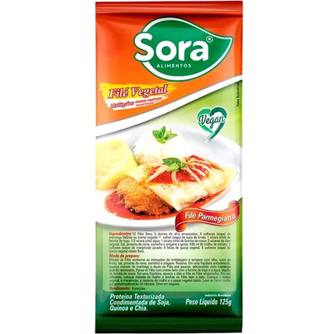 Sora Filé de Proteína Vegetal Branco Parmegiana Multigrãos 125g