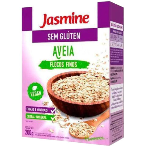 Jasmine Aveia sem Glúten em Flocos Finos 200g