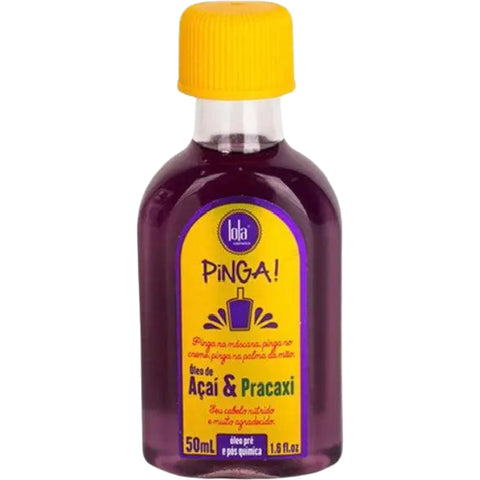 Lolla Cosméticos Óleo Capilar Pinga Açaí e Pracaxi Reparador Pós Química Lola Cosmetics 50ml