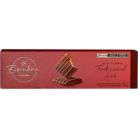 Cacau Show Biscoito Coberto ao Leite 100g