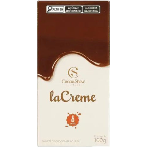 Cacau Show Tablete Lacreme ao Leite 100g
