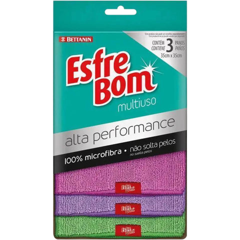 Esfrebom Pano Alta Perfomance Multiuso 3un