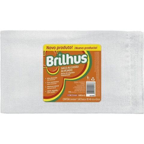 Brilhus Saco de Algodão Alvejado