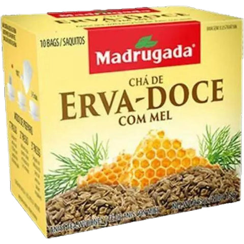 Madrugada Chá de Erva Doce Com Mel 15g