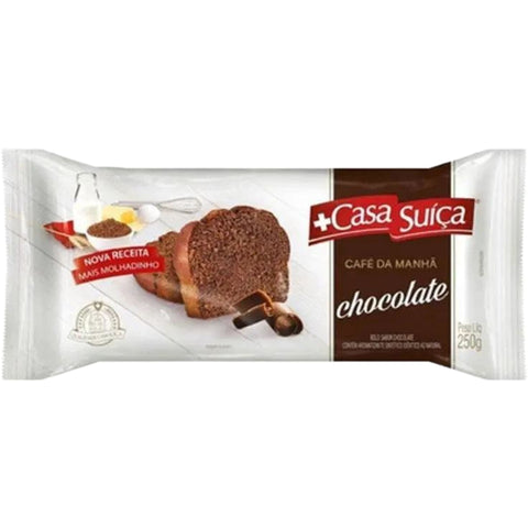 CASA SUIÇA Bolo de Chocolate Café da Manha 250g