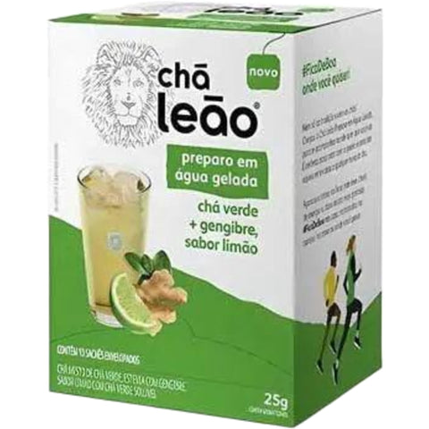Matte Leão Chá Verde, Gengibre e Limão Leão 25g