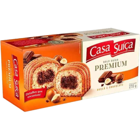 CASA SUIÇA Bolo Premium Avelã e Chocolate 270g