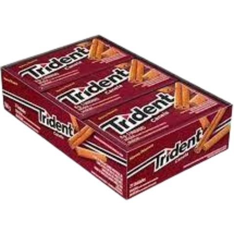 Trident Chiclete sabor canela caixa 168g