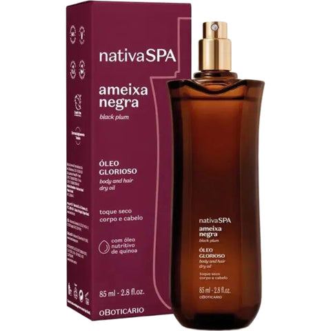 O Boticário Nativa Spa Óleo Ameixa Negra Glorioso 85ml