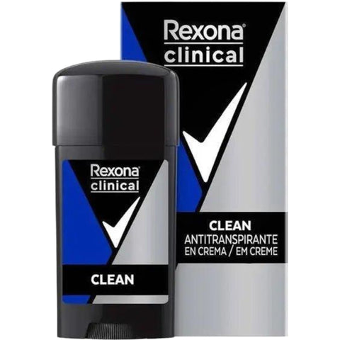 Rexona Desodorante Antitranspirante Em Creme Men Clinical Clean Com 58g