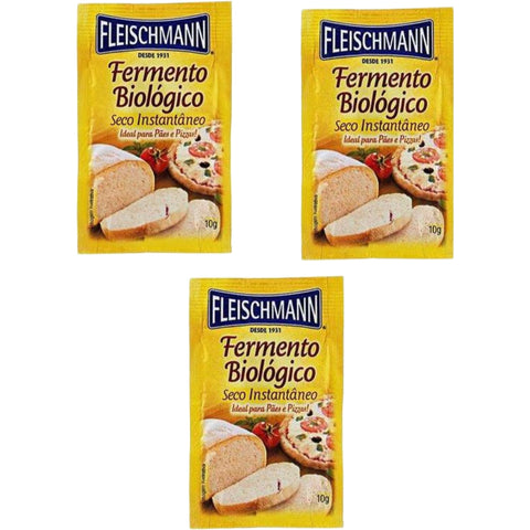 Fleischmann Fleisch Fermento Sachês 3x10g