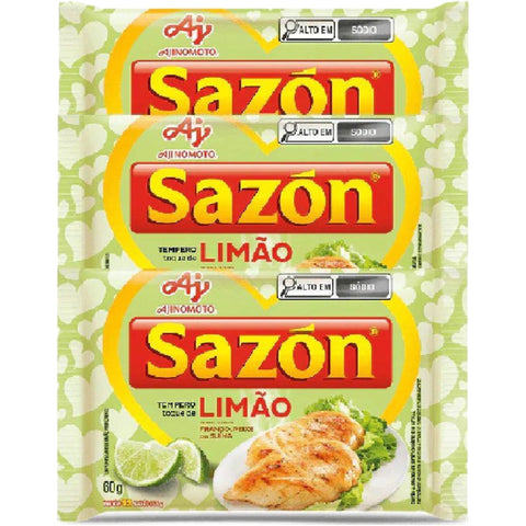 Ajinomoto Tempero Sazón Limão 3x60g